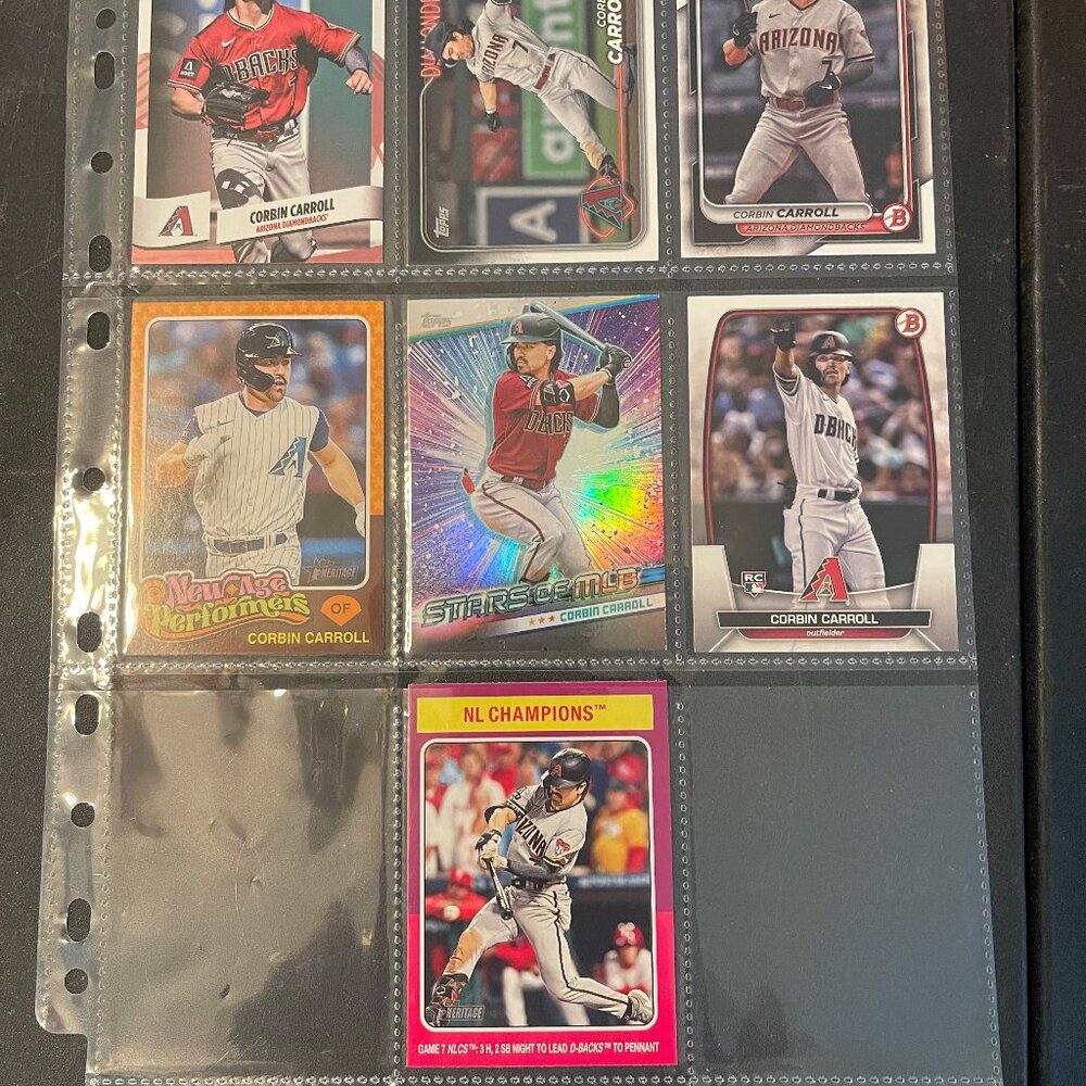 Corbin Carroll Baseball 7 Card Lot (O)